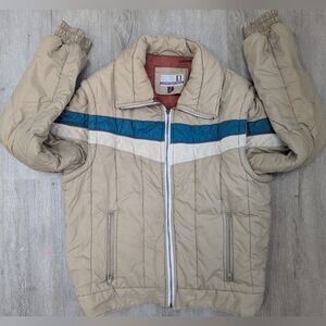 70's/80's Vintage Men's Beige Ski Jacket
